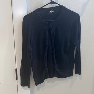 GUC J.Crew Size L Large Cardigan Sweater in Black